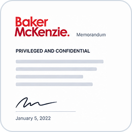 Baker McKenzie 备忘录,2022 年 1 月 5 日