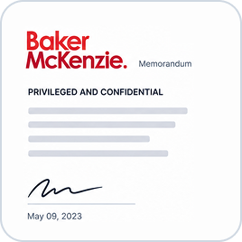Baker McKenzie 备忘录,2023 年 5 月 9 日