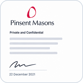 Pinsent Masons 文件,2021 年 12 月 22 日